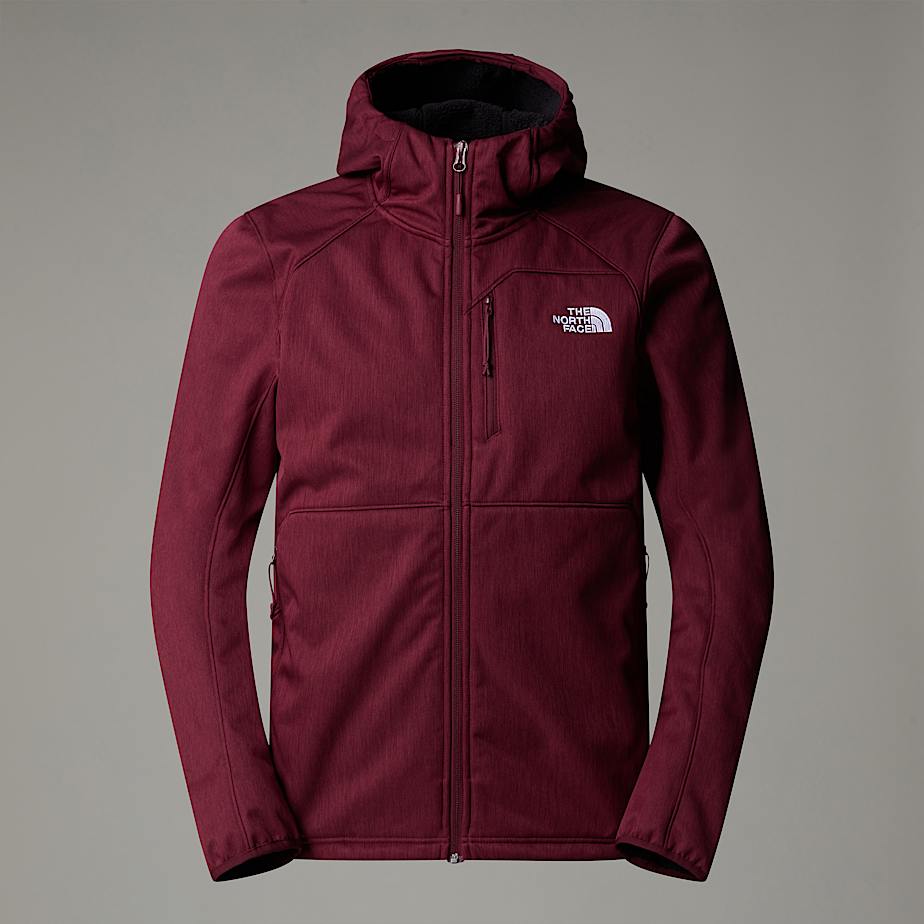 Men The North Face Quest Hooded Softshell Jackets Purple | NF0A06P4H