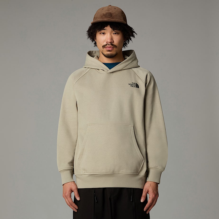 Men The North Face Raglan Redbox Graphic Hoodie Beige | NF0A07P8P