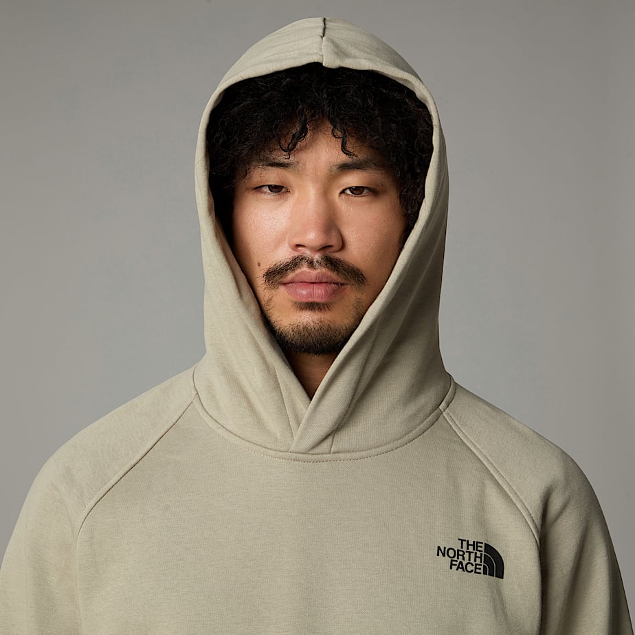 Men The North Face Raglan Redbox Graphic Hoodie Beige | NF0A07P8P