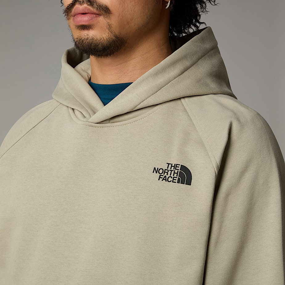 Men The North Face Raglan Redbox Graphic Hoodie Beige | NF0A07P8P