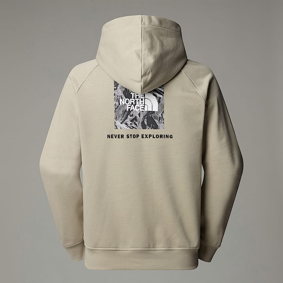Men The North Face Raglan Redbox Graphic Hoodie Beige | NF0A07P8P