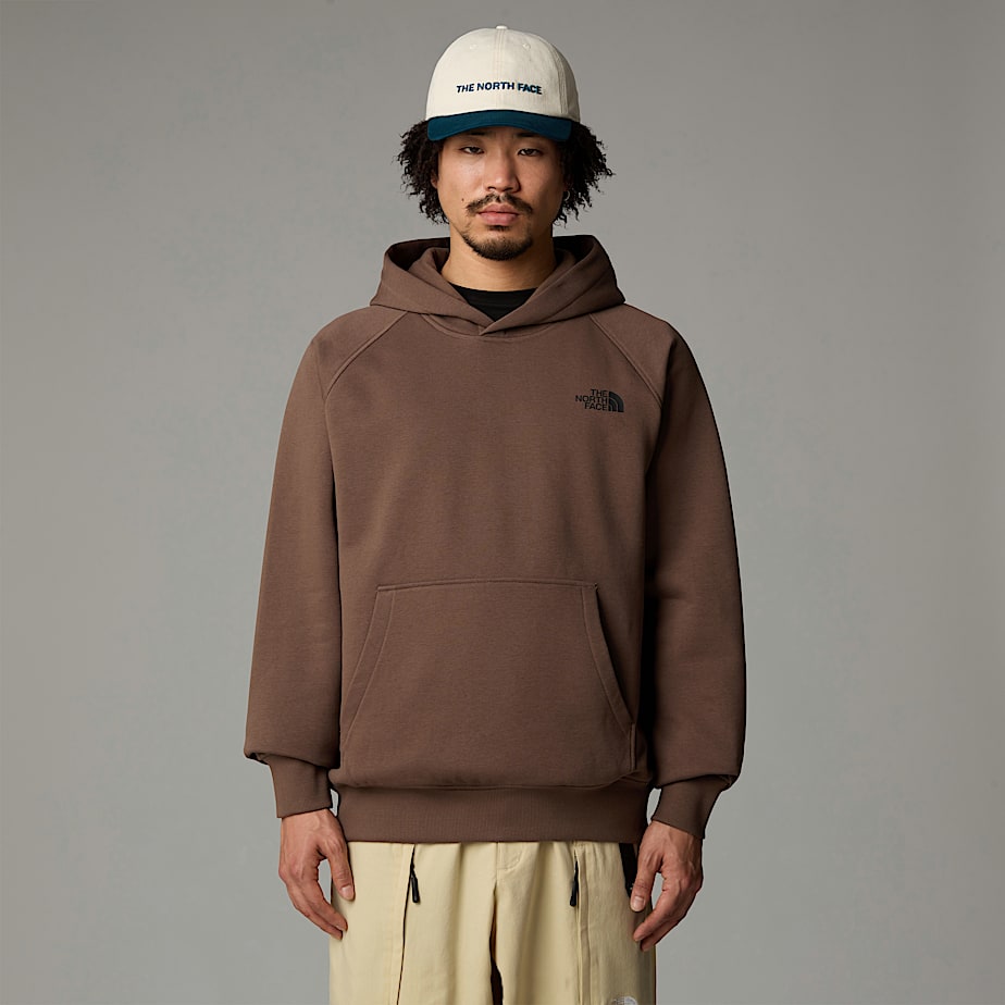 Men The North Face Raglan Redbox Hoodie Brown | NF0A61G6B