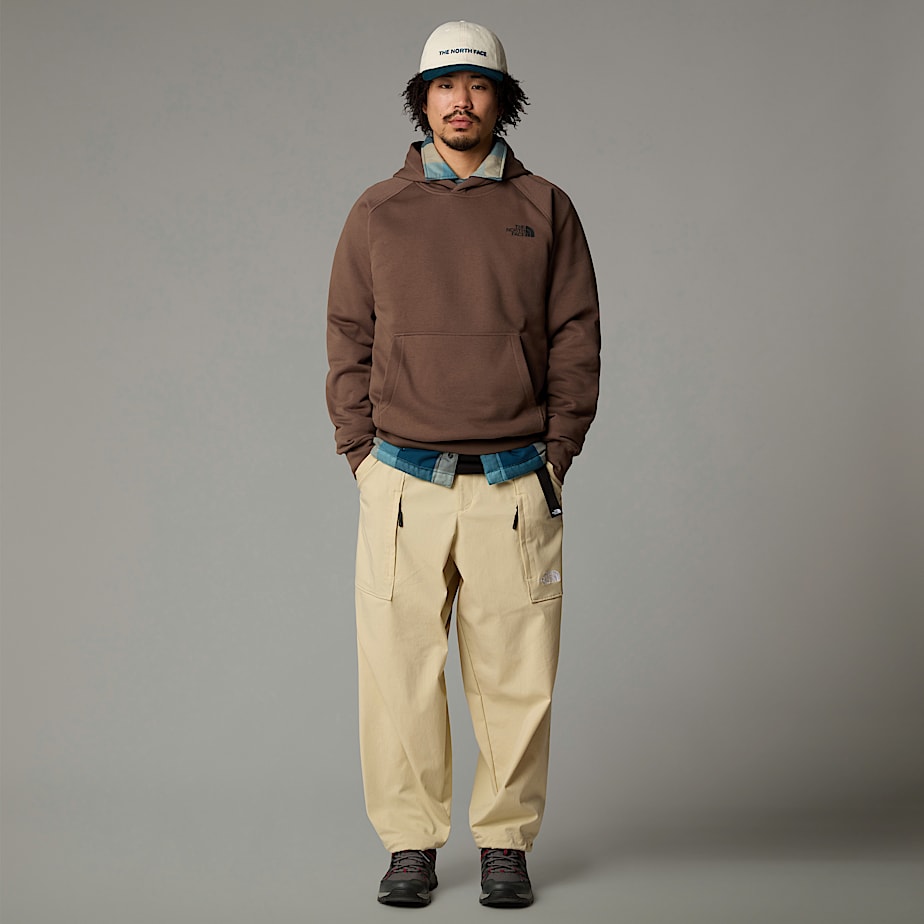 Men The North Face Raglan Redbox Hoodie Brown | NF0A61G6B
