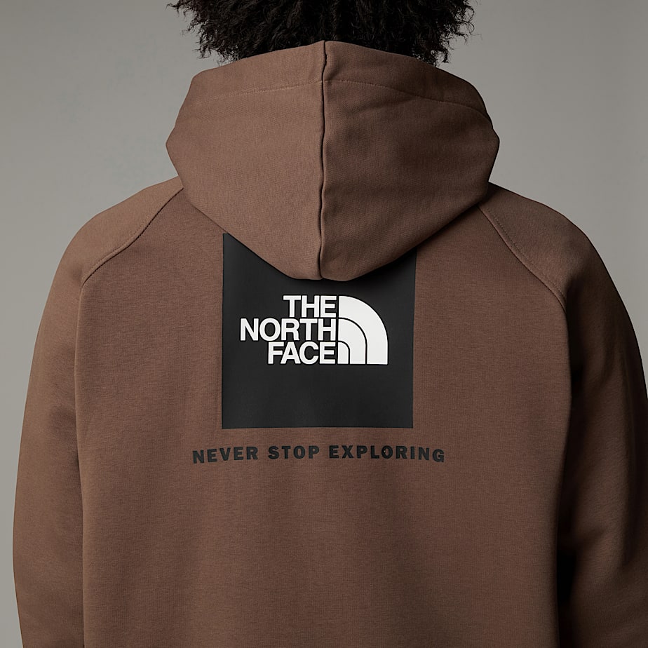 Men The North Face Raglan Redbox Hoodie Brown | NF0A61G6B