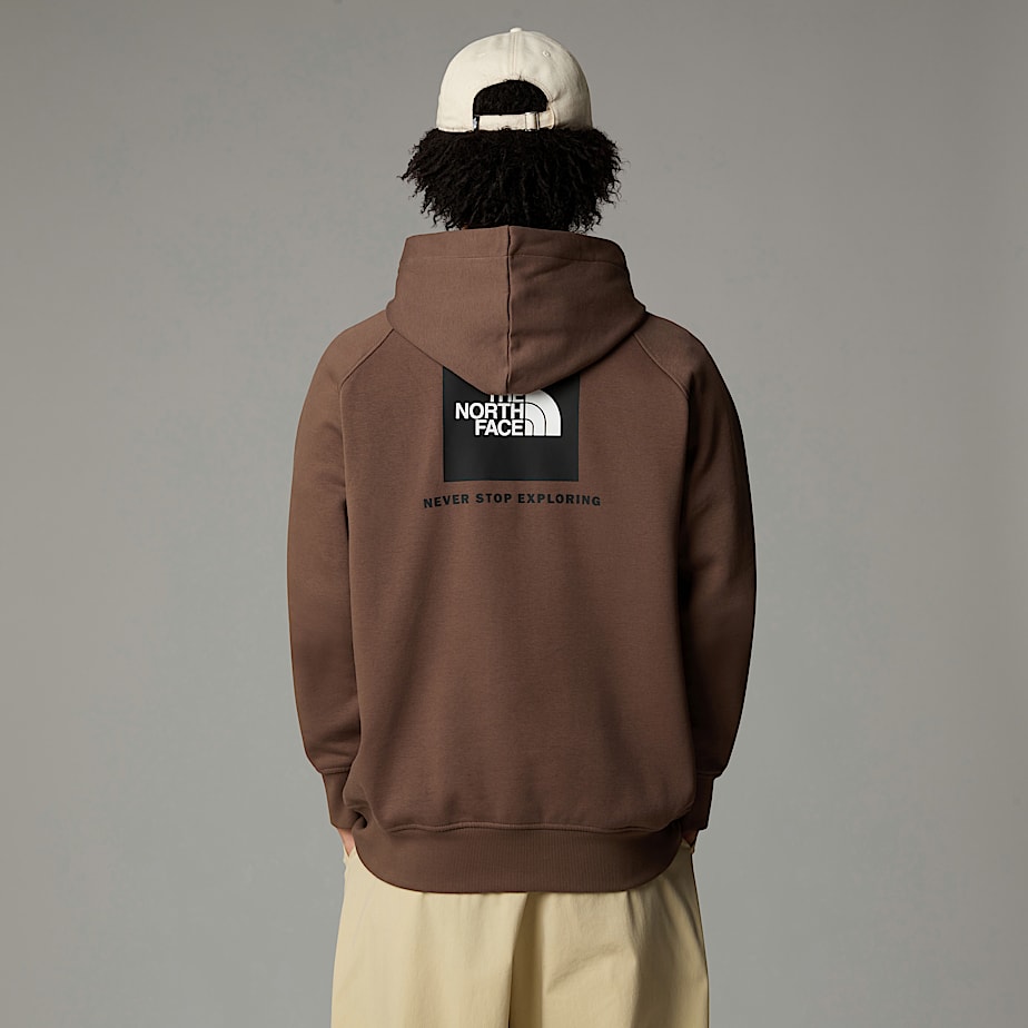 Men The North Face Raglan Redbox Hoodie Brown | NF0A61G6B