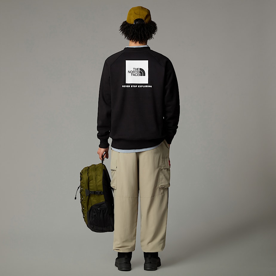 Men The North Face Raglan Redbox Sweatshirts Black | NF0A85C9X