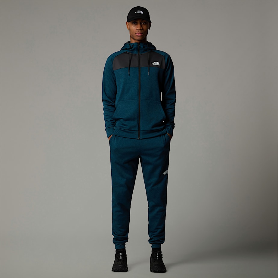 Men The North Face Reaxion Fleece Full-Zip Hoodie Grey | NF0A57J2V