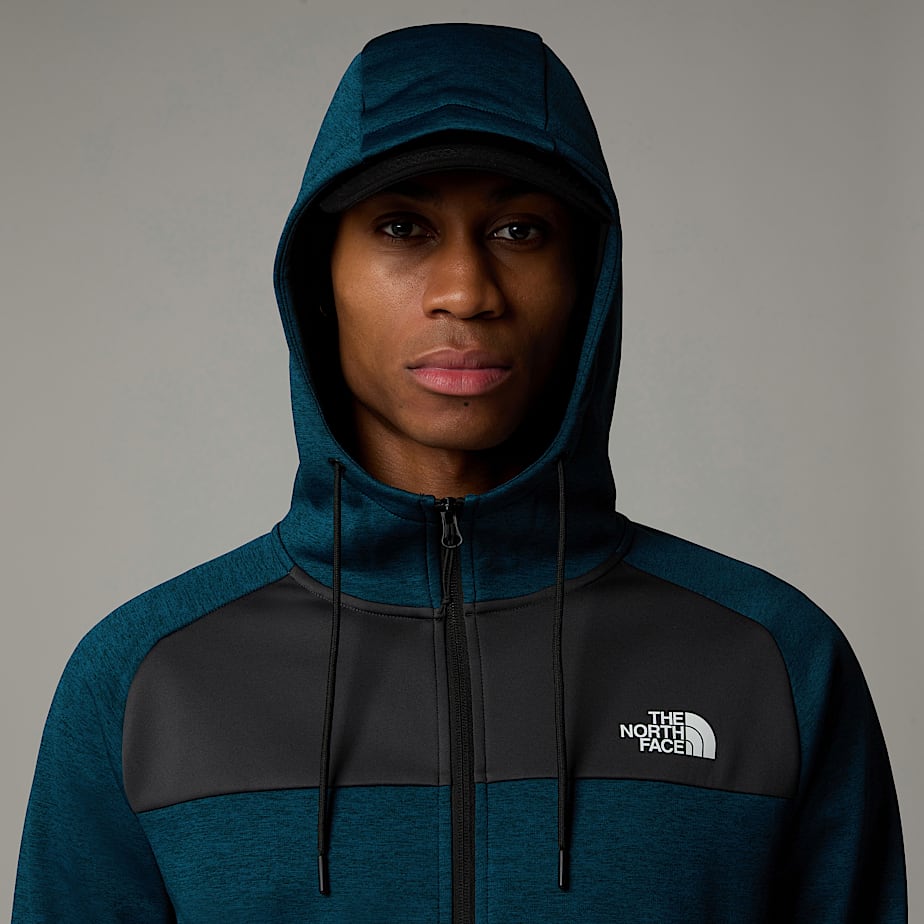 Men The North Face Reaxion Fleece Full-Zip Hoodie Grey | NF0A57J2V