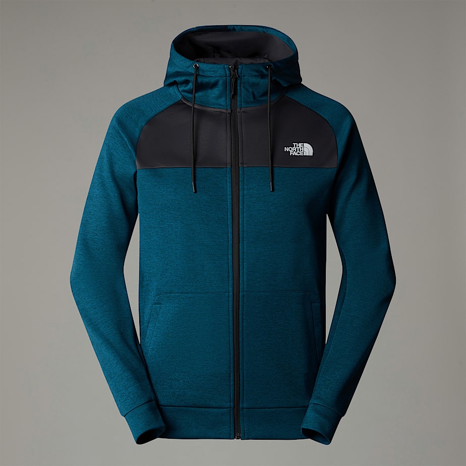 Men The North Face Reaxion Fleece Full-Zip Hoodie Grey | NF0A57J2V