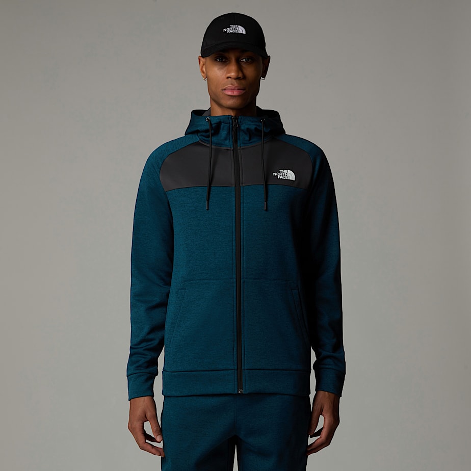 Men The North Face Reaxion Fleece Full-Zip Hoodie Grey | NF0A57J2V