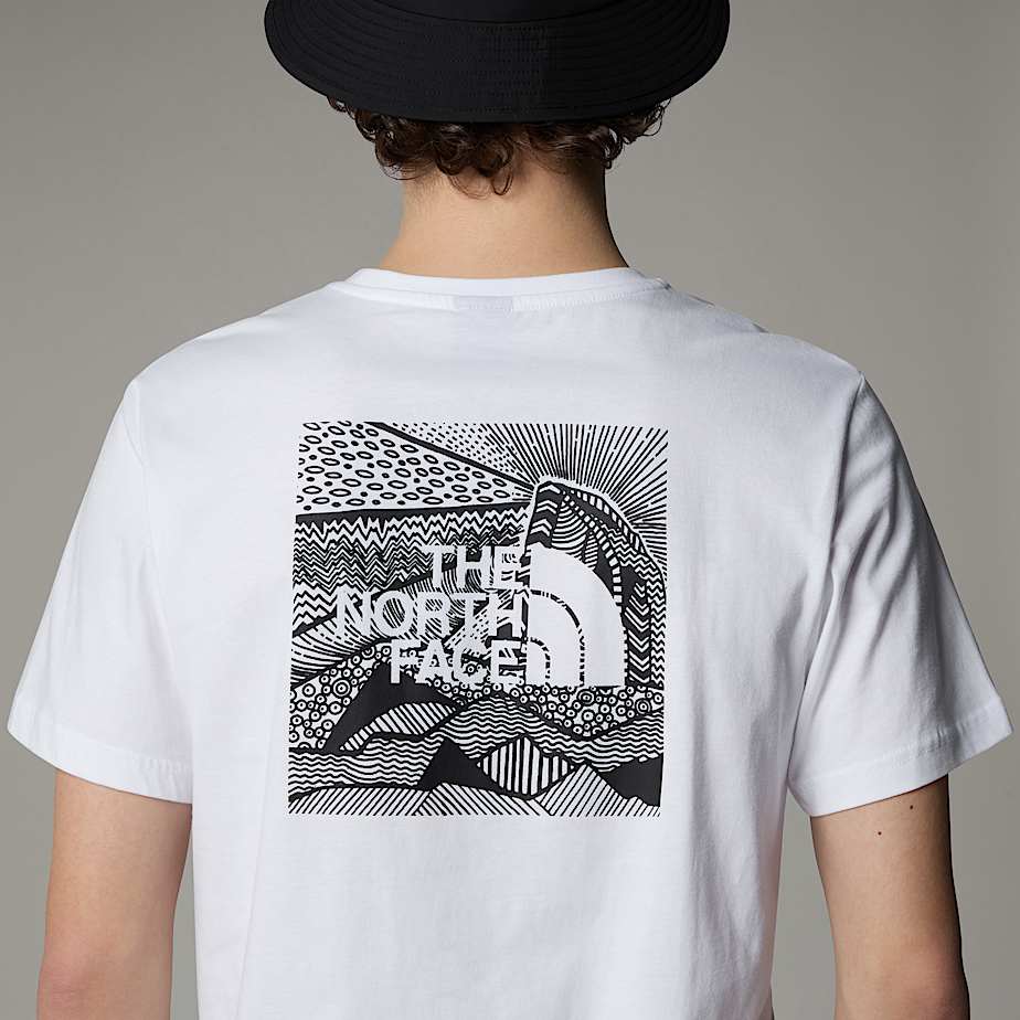 Men The North Face Redbox Celebration T Shirts White | NF0A95D1P