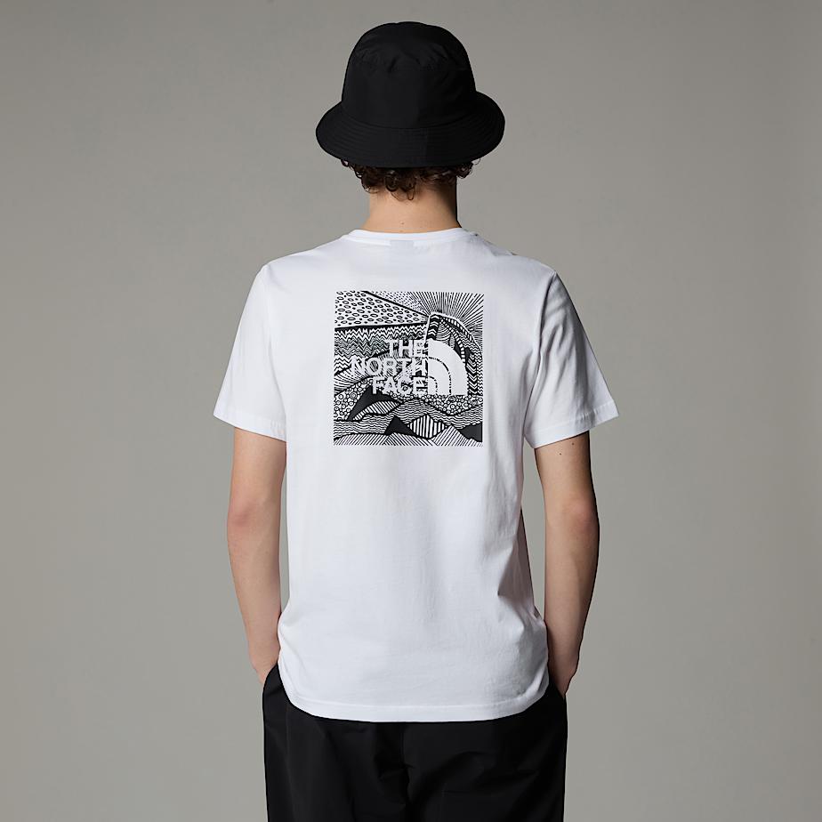 Men The North Face Redbox Celebration T Shirts White | NF0A95D1P