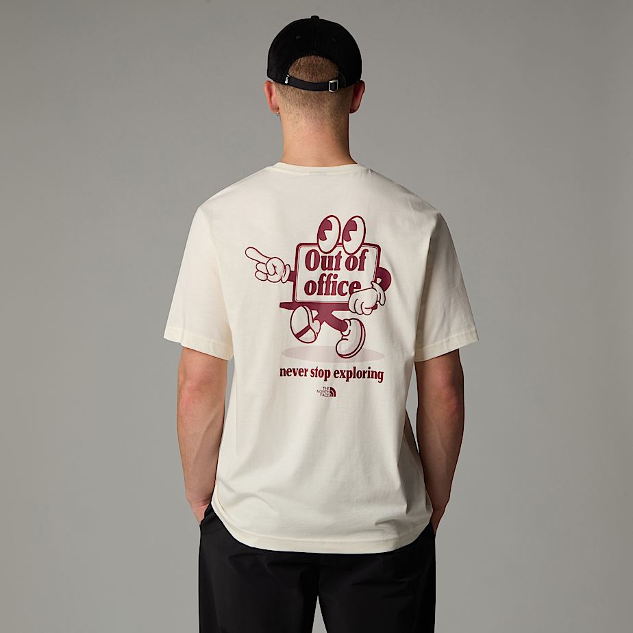 Men The North Face Relaxed Cartoon T Shirts White | NF0A21K8I