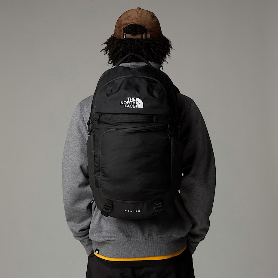 Men The North Face Router Backpacks Black | NF0A63D8I