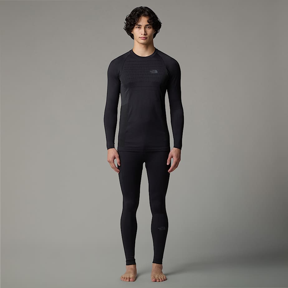 Men The North Face Sport Long-Sleeve Base Layer Tops Black | NF0A64R6D