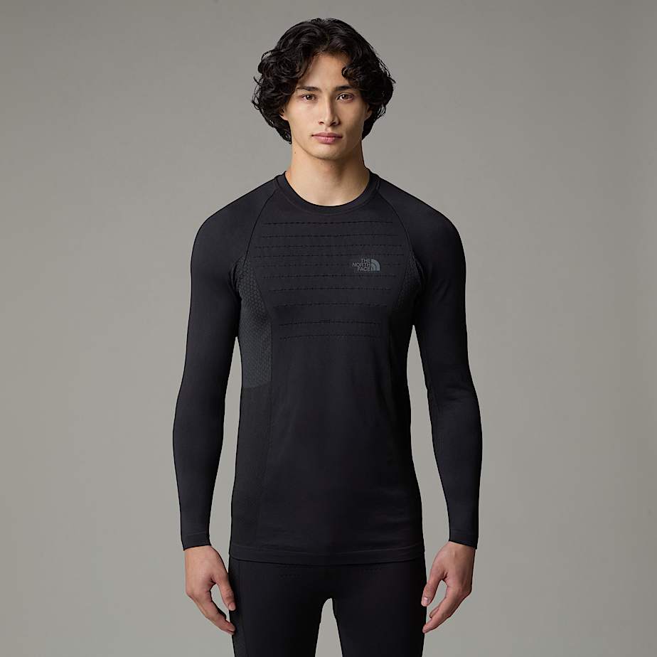 Men The North Face Sport Long-Sleeve Base Layer Tops Black | NF0A64R6D