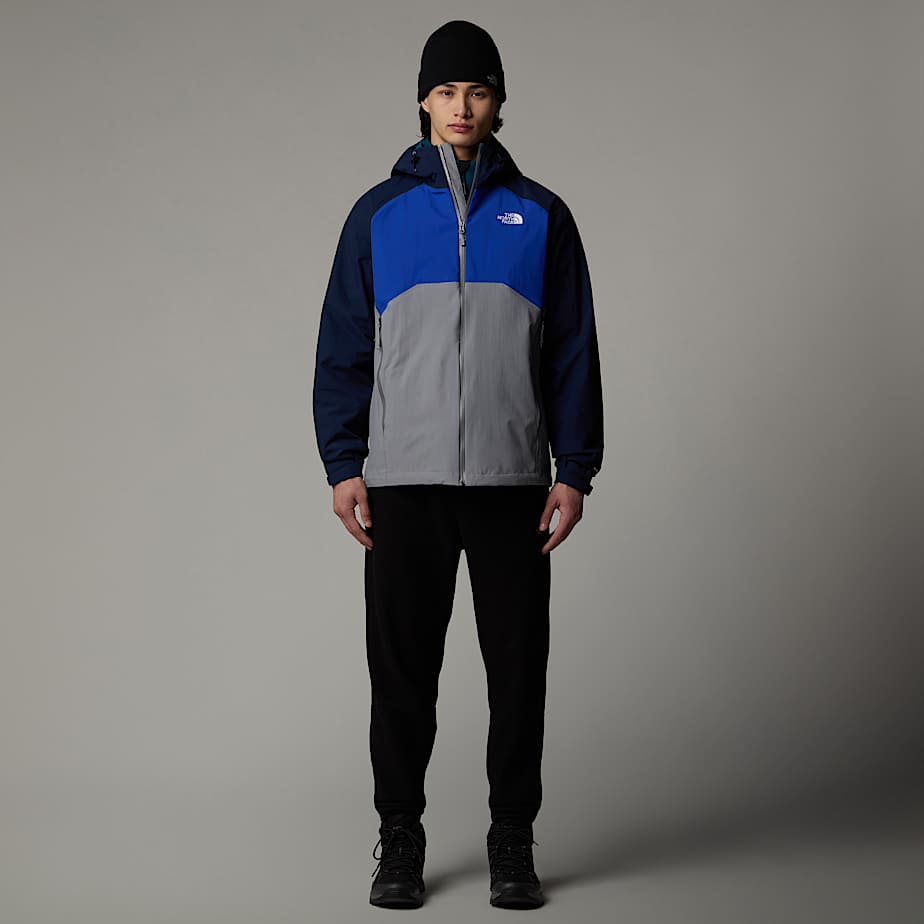 Men The North Face Stratos Hooded Jackets Grey | NF0A77Z1S