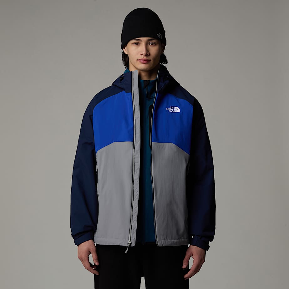 Men The North Face Stratos Hooded Jackets Grey | NF0A77Z1S