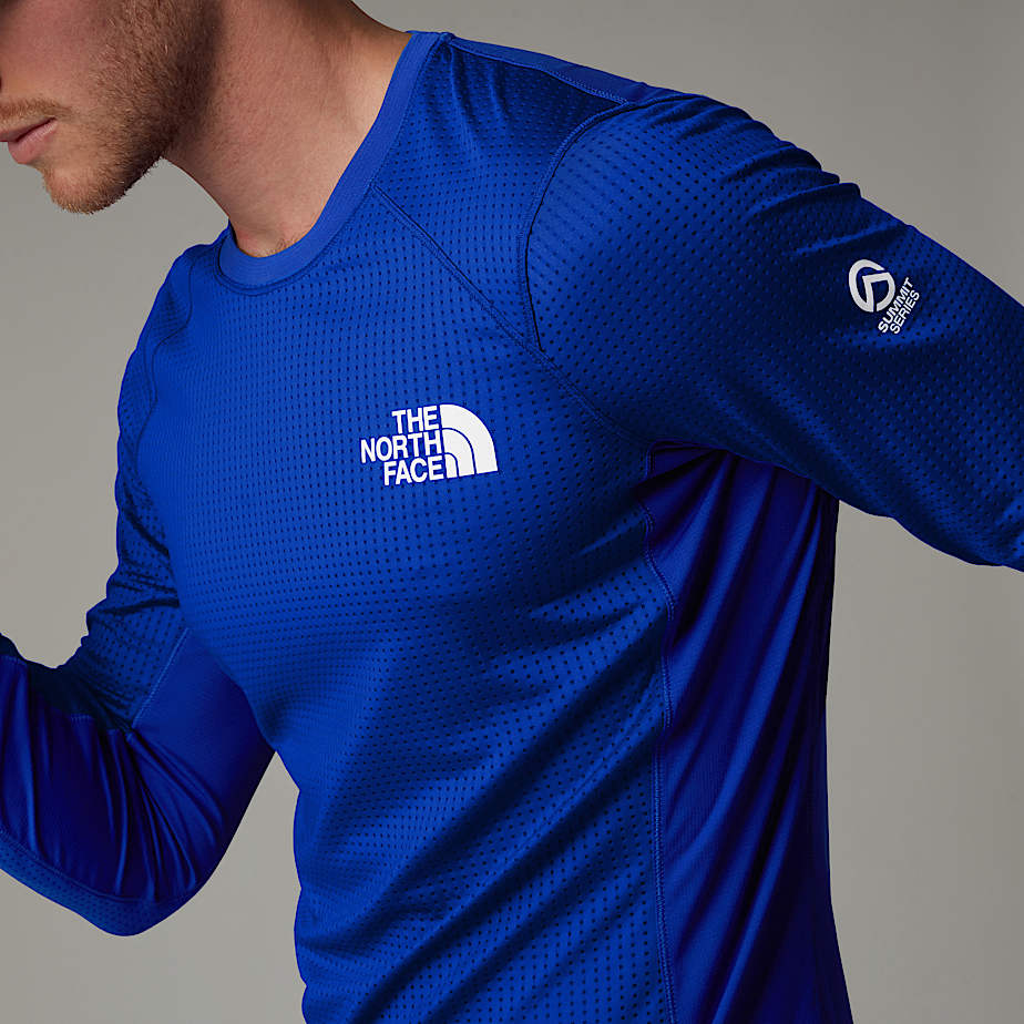 Men The North Face Summit Altimetro Long-Sleeve Base Layer Tops Blue | NF0A29P9O