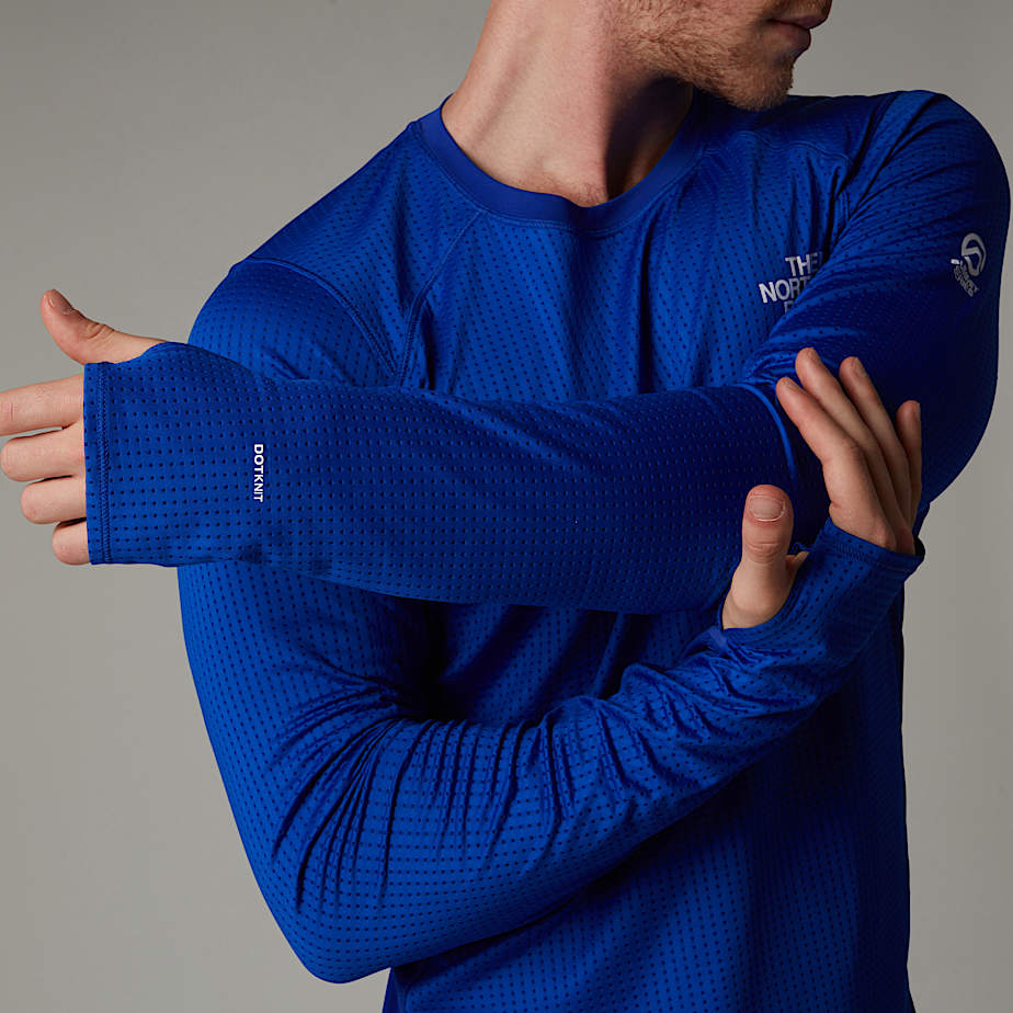 Men The North Face Summit Altimetro Long-Sleeve Base Layer Tops Blue | NF0A29P9O