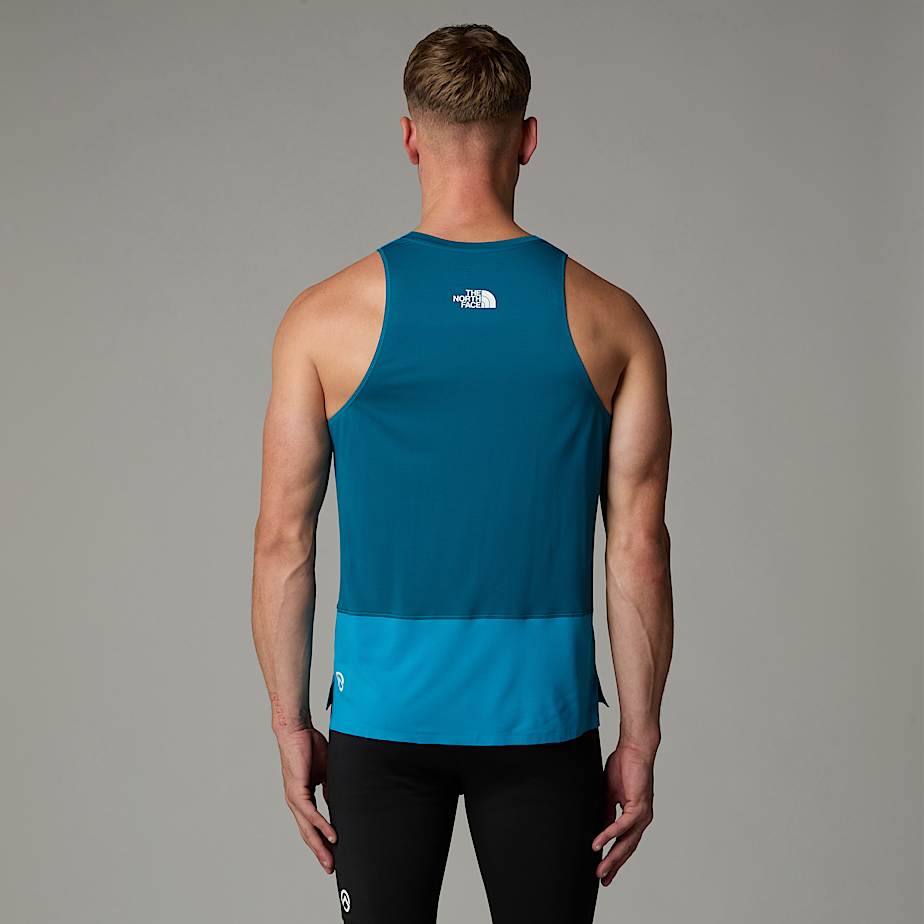 Men The North Face Summit High Trail Run Tank Top Blue | NF0A76L1Z