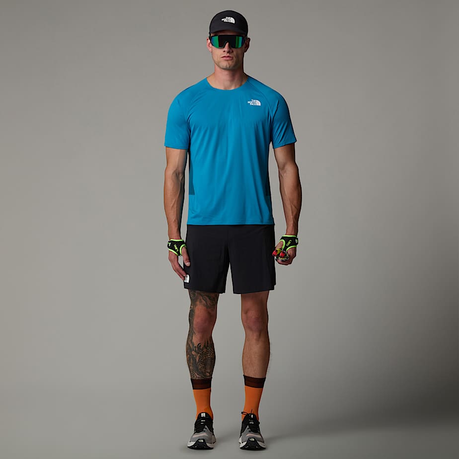 Men The North Face Summit High Trail Run T Shirts Blue | NF0A41S8T