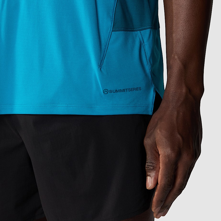 Men The North Face Summit High Trail Run T Shirts Blue | NF0A41S8T