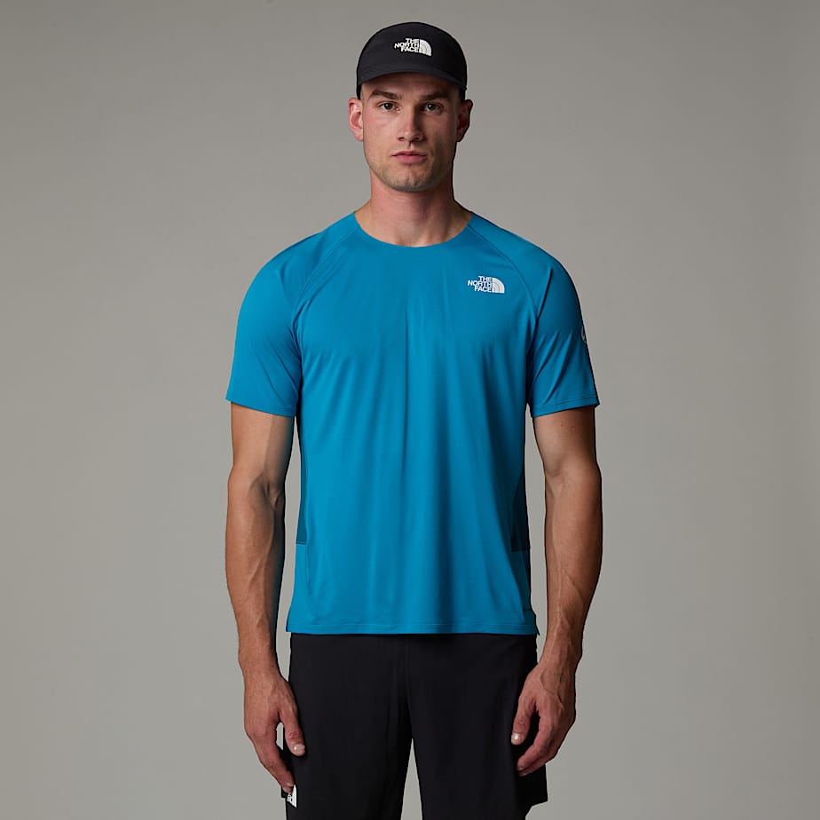 Men The North Face Summit High Trail Run T Shirts Blue | NF0A41S8T