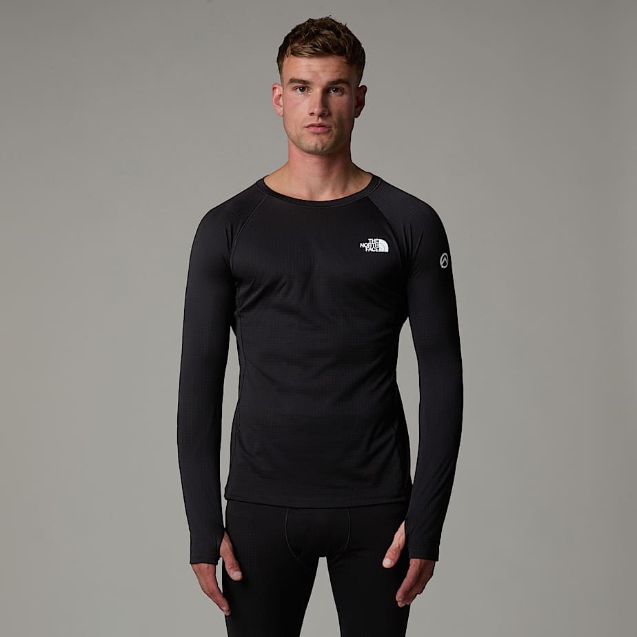 Men The North Face Summit Pro 120 Long-Sleeve Base Layer Tops Black | NF0A36A7U