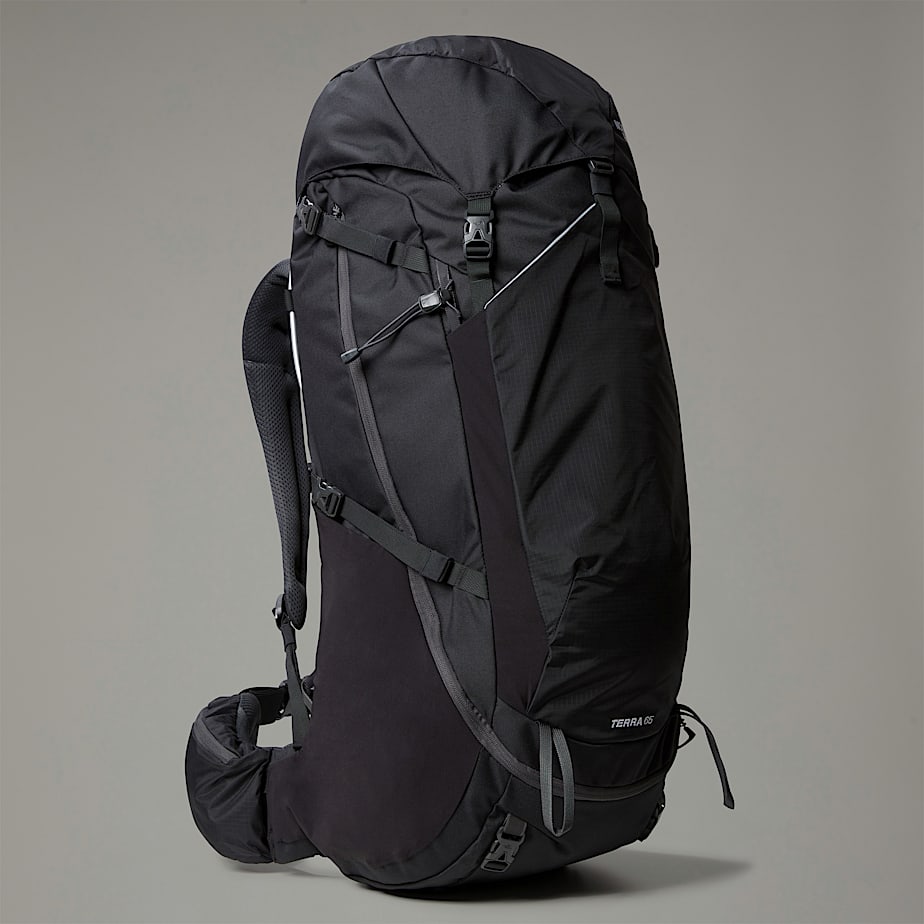 Men The North Face Terra 65-Litre Hiking Backpacks Black | NF0A87P5B