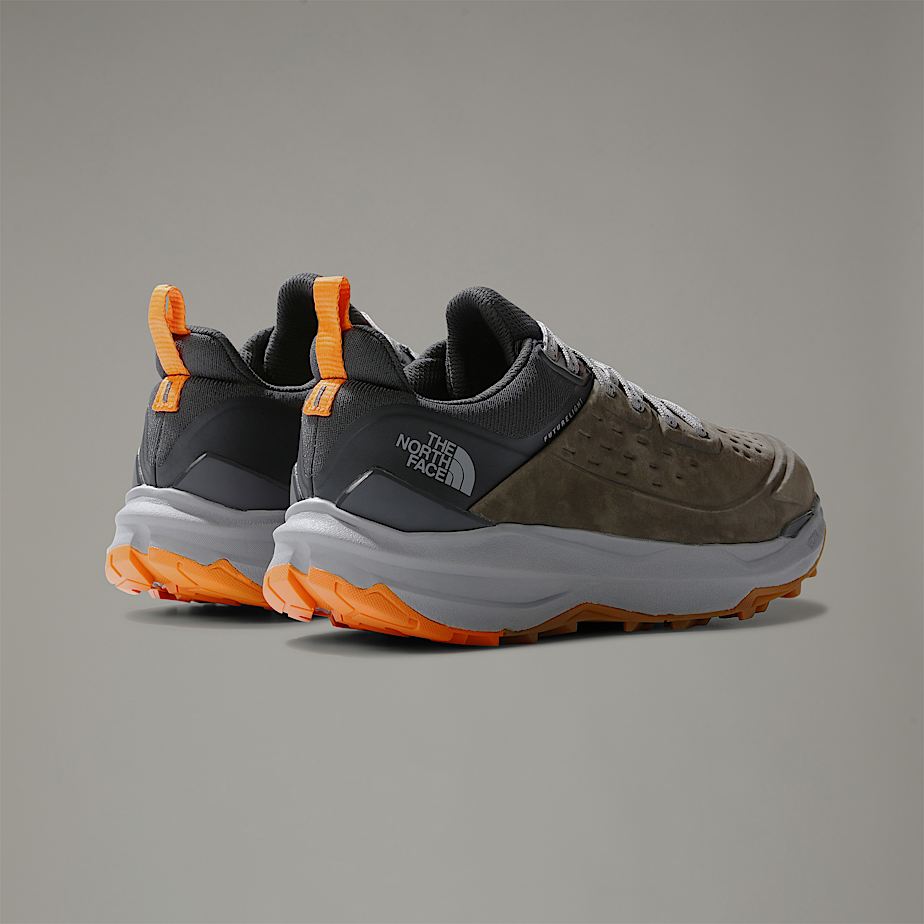 Men The North Face VECTIV™ Exploris II Leather Hiking Shoes Olive | NF0A72U6F