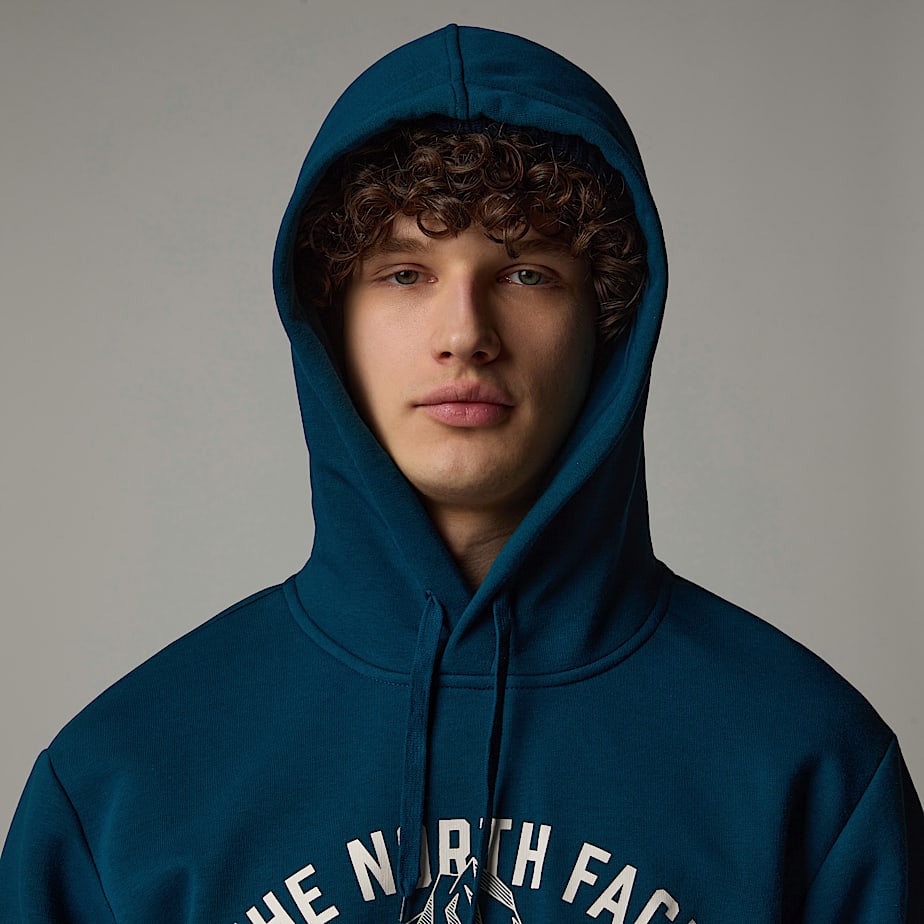 Men The North Face Varsity Graphic Hoodie Navy | NF0A85P8H