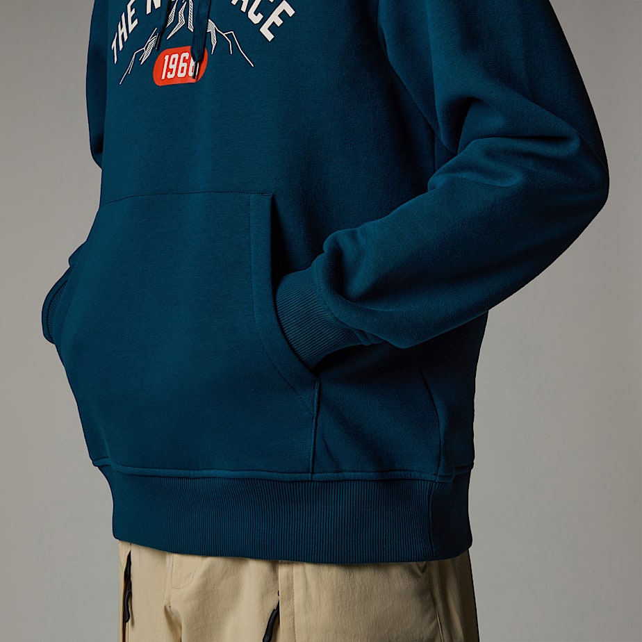 Men The North Face Varsity Graphic Hoodie Navy | NF0A85P8H