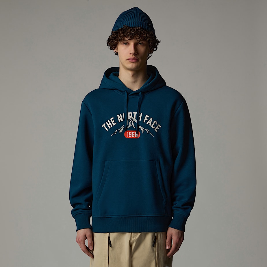 Men The North Face Varsity Graphic Hoodie Navy | NF0A85P8H