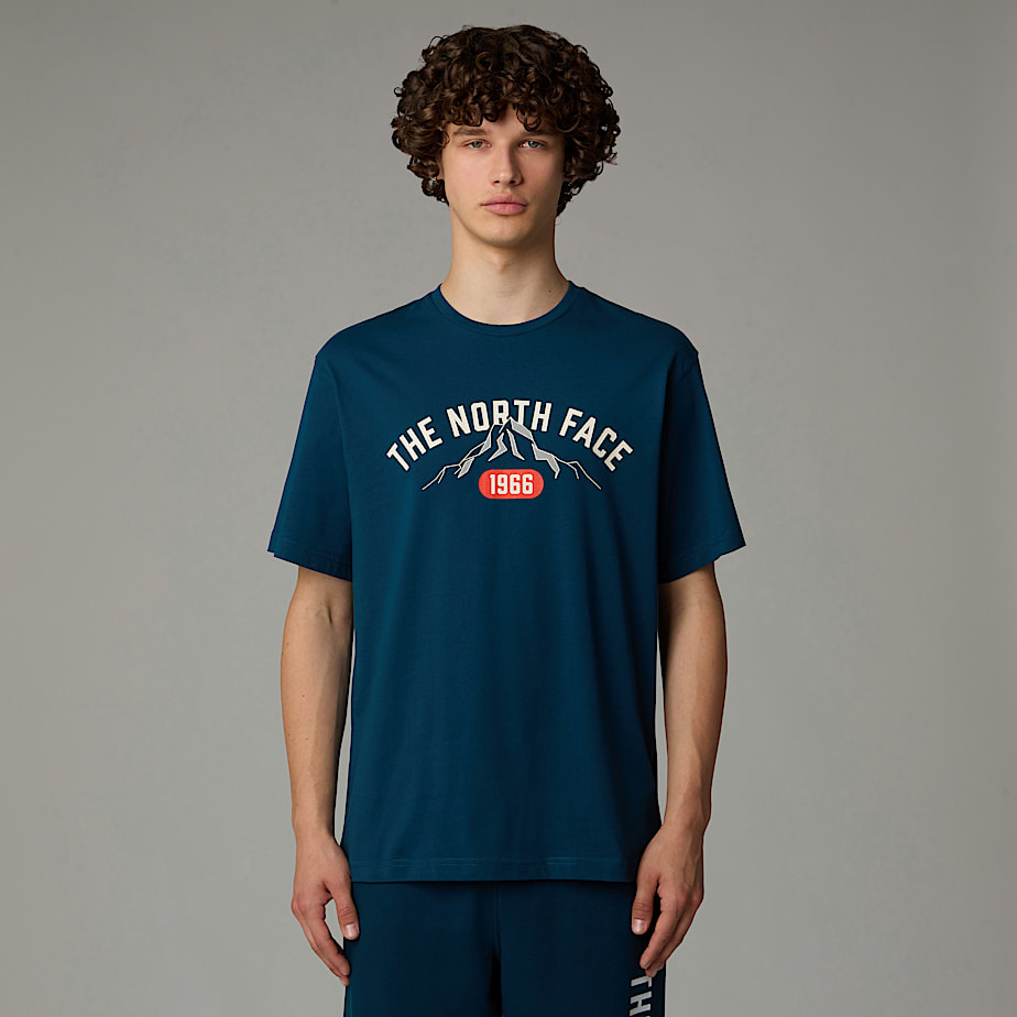 Men The North Face Varsity Graphic T Shirts Navy | NF0A73K4O