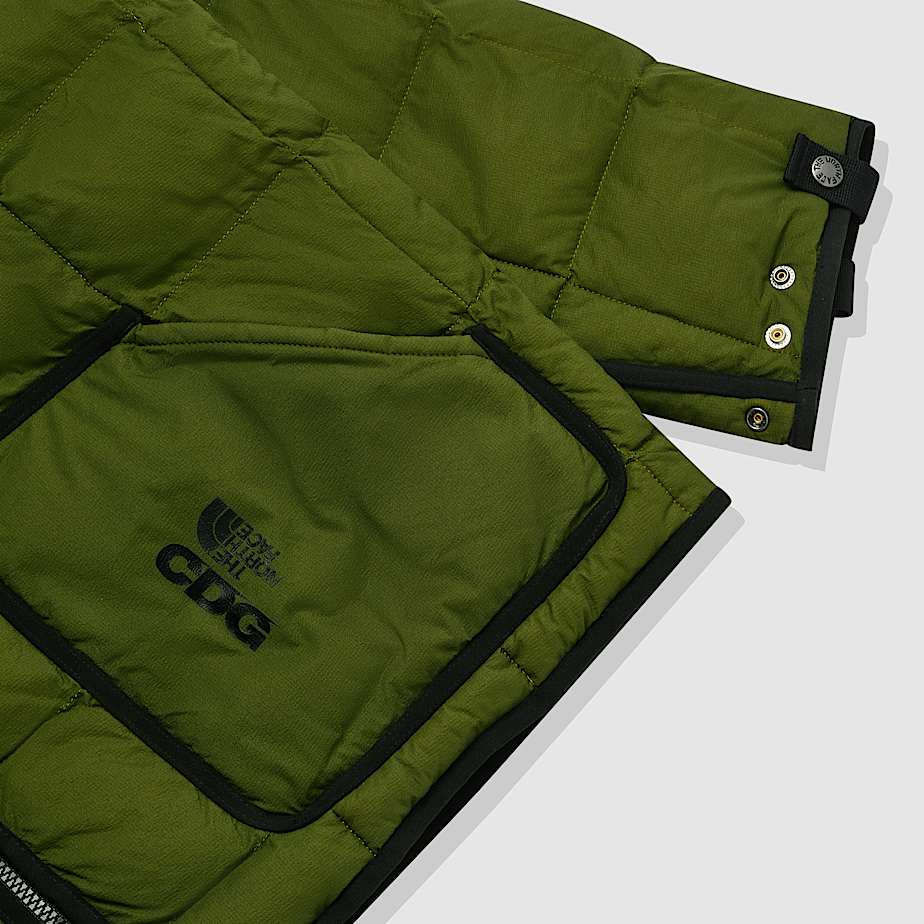 Men The North Face X CDG Belay Liner Jackets Green | NF0A40P7J