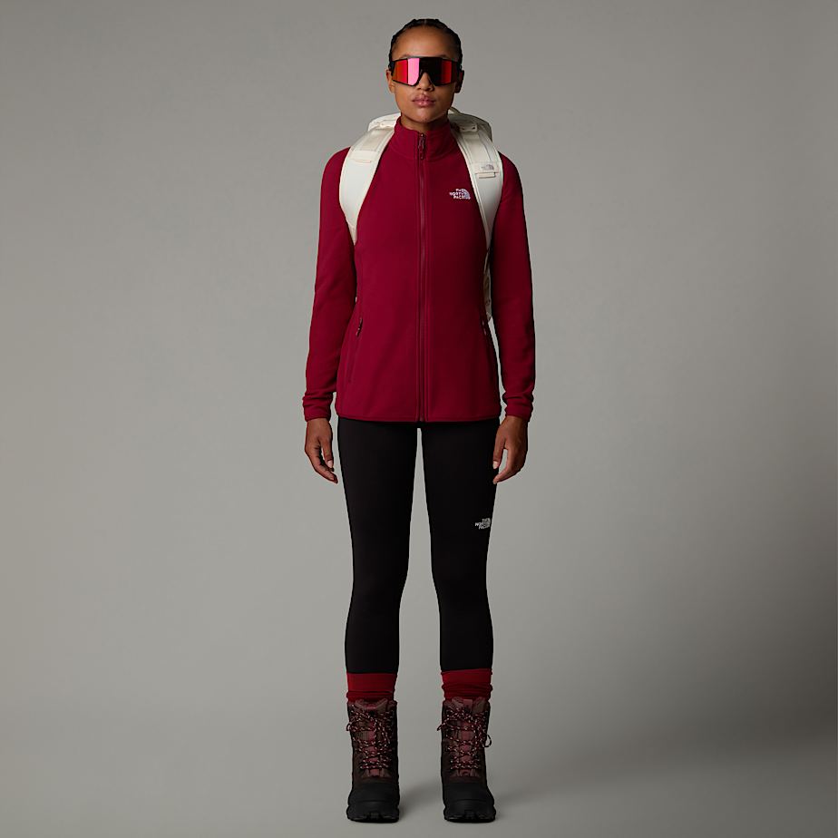 Women The North Face 100 Glacier Full-Zip Fleece Jackets Red | NF0A75C1G