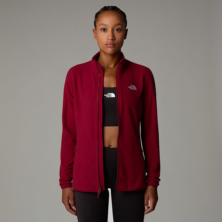 Women The North Face 100 Glacier Full-Zip Fleece Jackets Red | NF0A75C1G