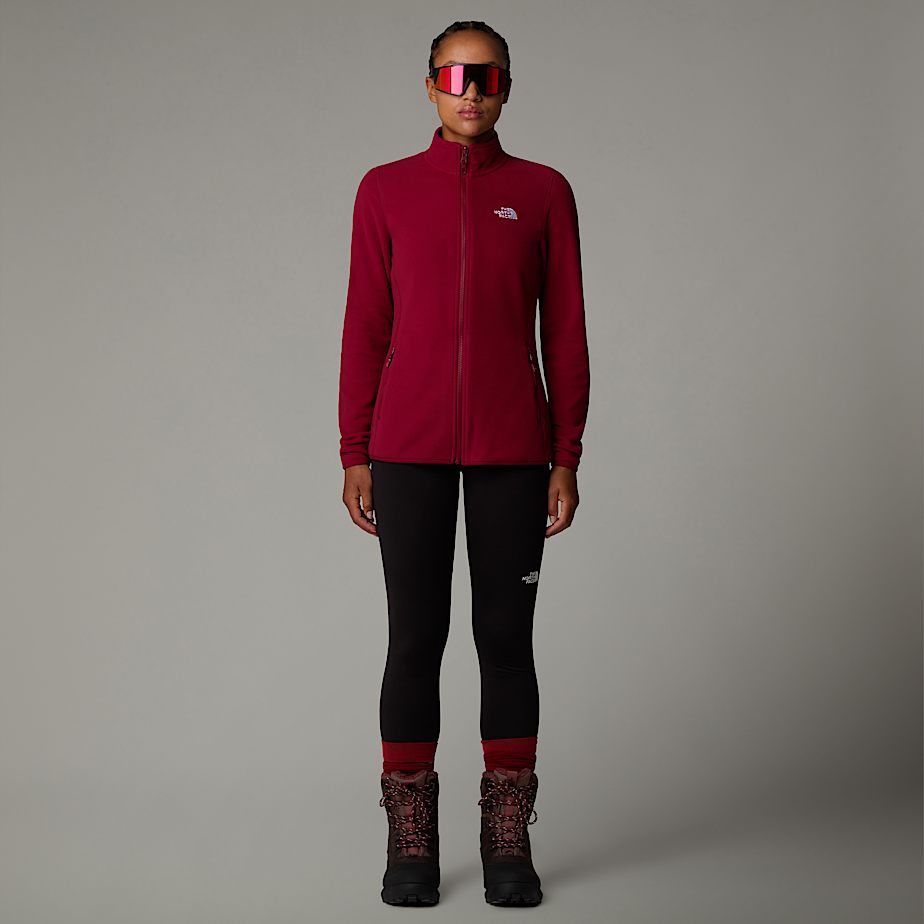 Women The North Face 100 Glacier Full-Zip Fleece Jackets Red | NF0A75C1G