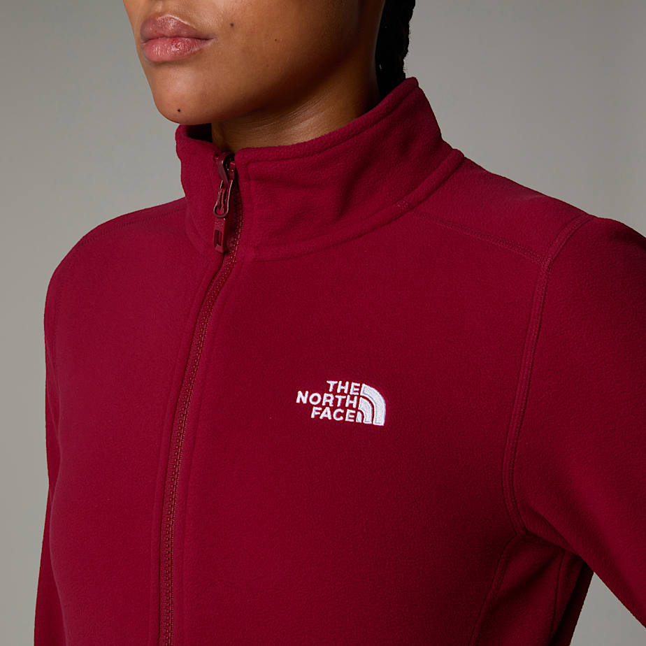 Women The North Face 100 Glacier Full-Zip Fleece Jackets Red | NF0A75C1G