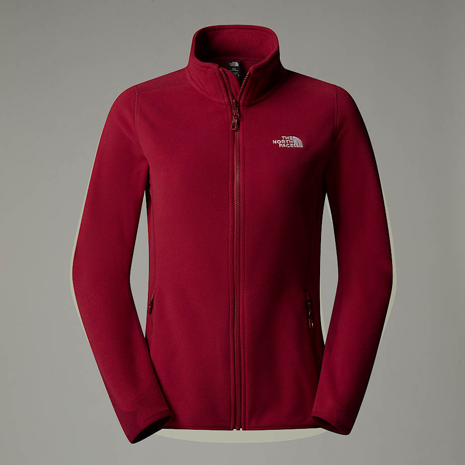 Women The North Face 100 Glacier Full-Zip Fleece Jackets Red | NF0A75C1G