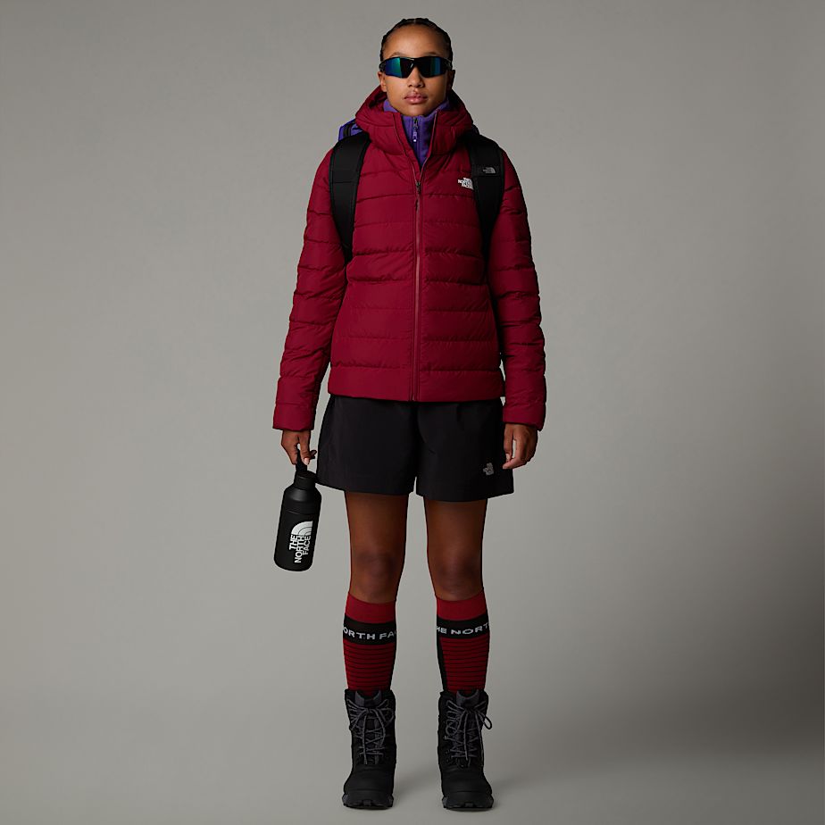 Women The North Face Aconcagua III Hooded Jackets Red | NF0A39L1J