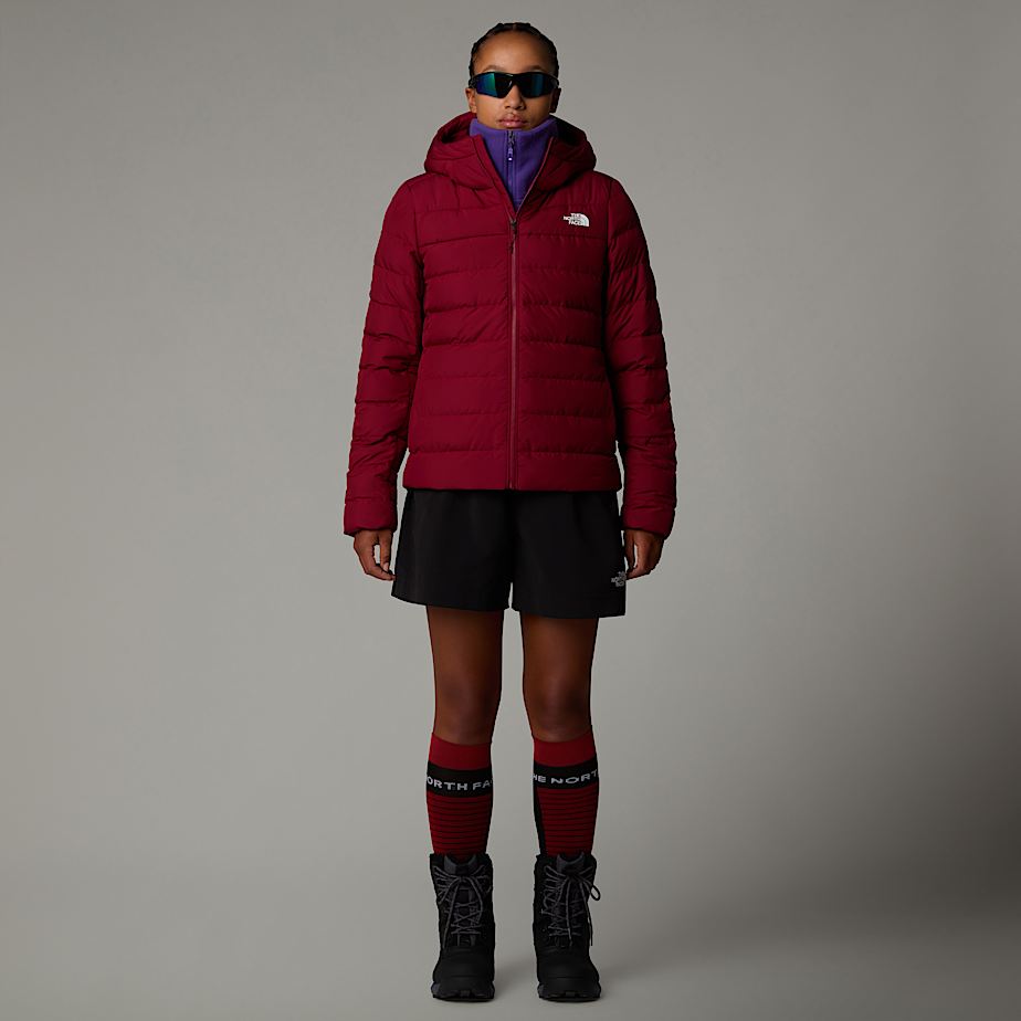 Women The North Face Aconcagua III Hooded Jackets Red | NF0A39L1J