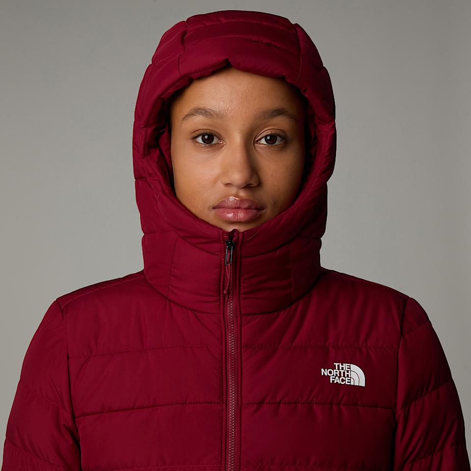Women The North Face Aconcagua III Hooded Jackets Red | NF0A39L1J