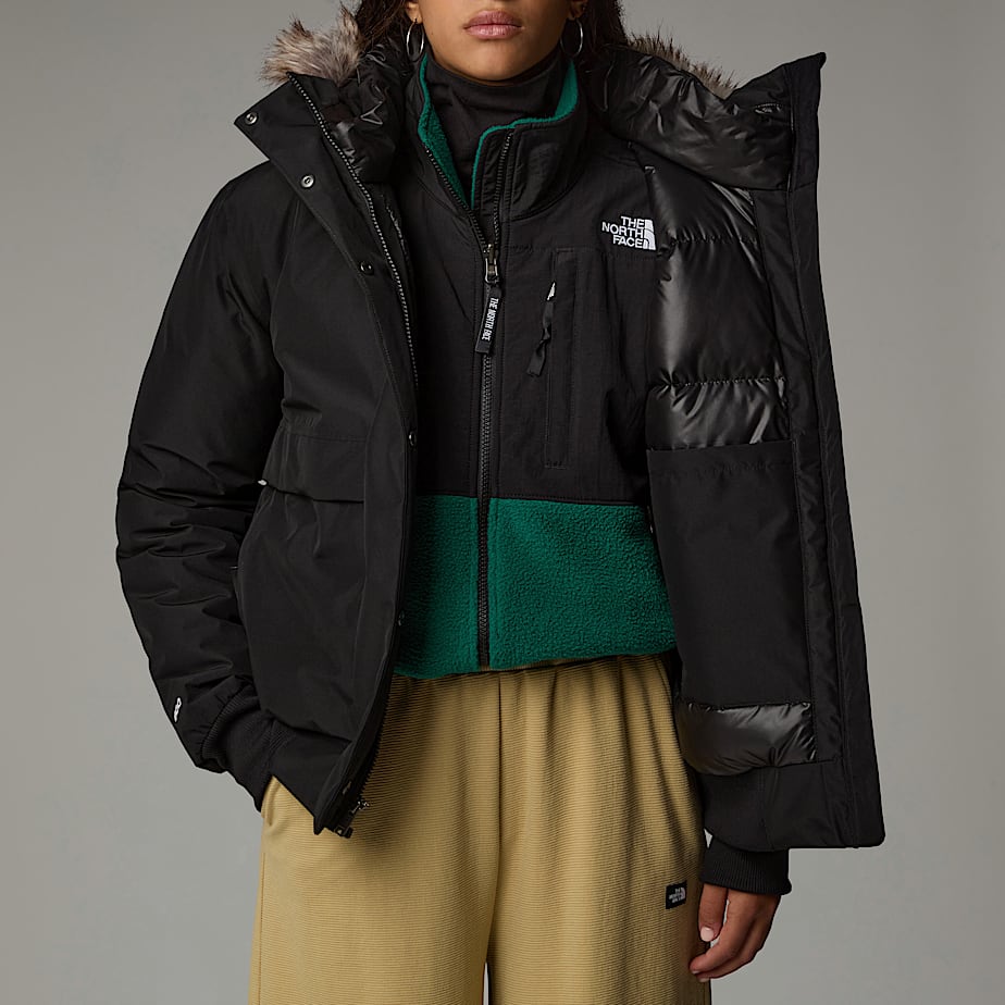 Women The North Face Arctic Bomber Jackets Black | NF0A66S4O