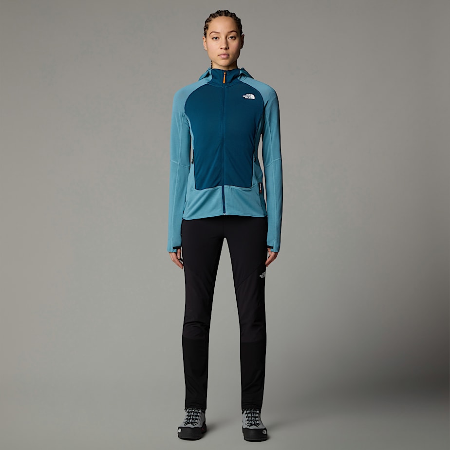 Women The North Face Bolt Polartec® Power Grid™ Hooded Jackets Blue | NF0A68N2T