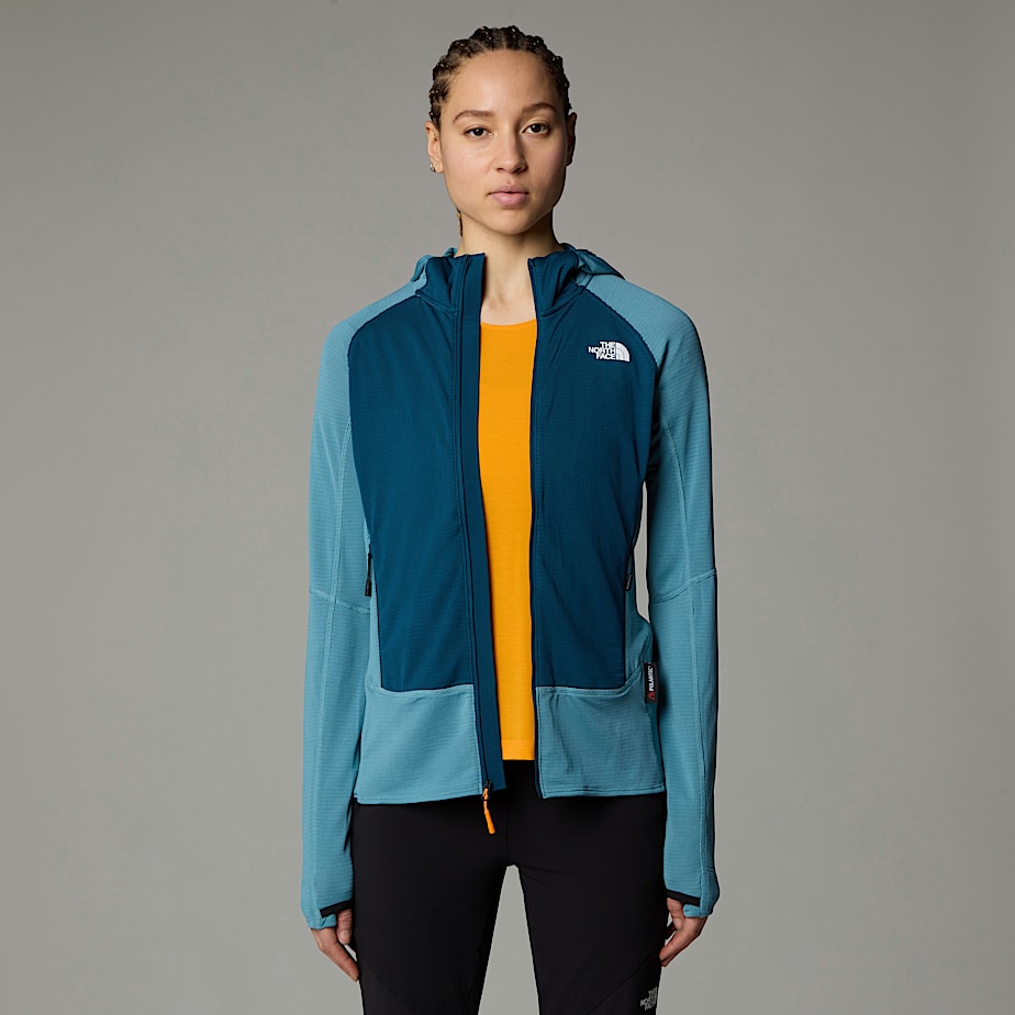 Women The North Face Bolt Polartec® Power Grid™ Hooded Jackets Blue | NF0A68N2T