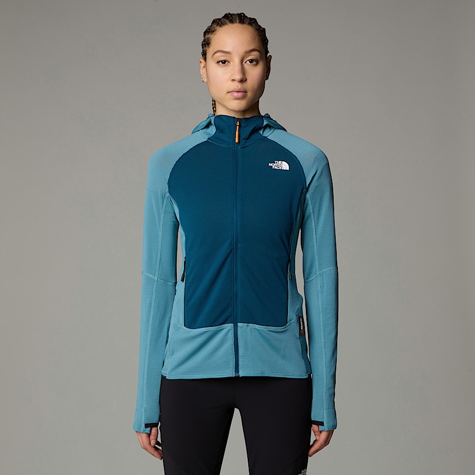 Women The North Face Bolt Polartec® Power Grid™ Hooded Jackets Blue | NF0A68N2T