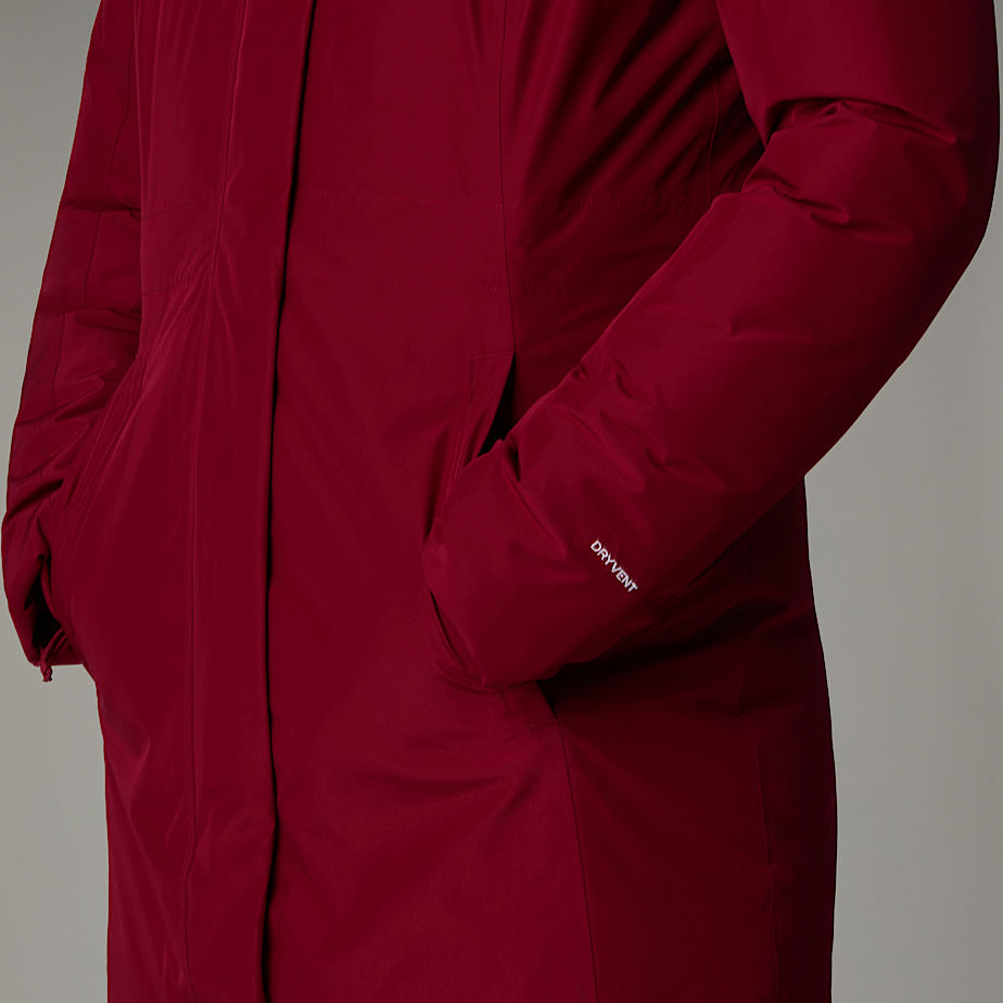 Women The North Face Brooklyn Parka Red | NF0A63A8S