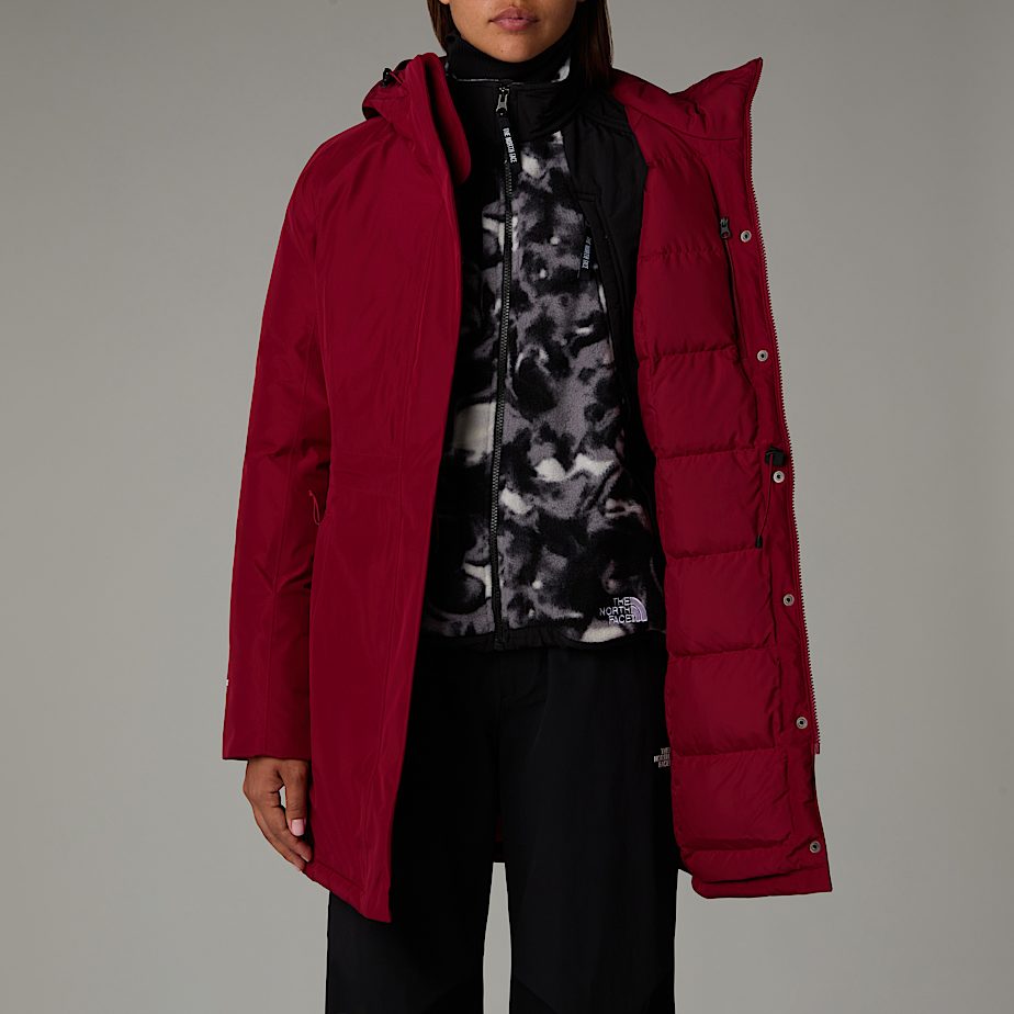 Women The North Face Brooklyn Parka Red | NF0A63A8S